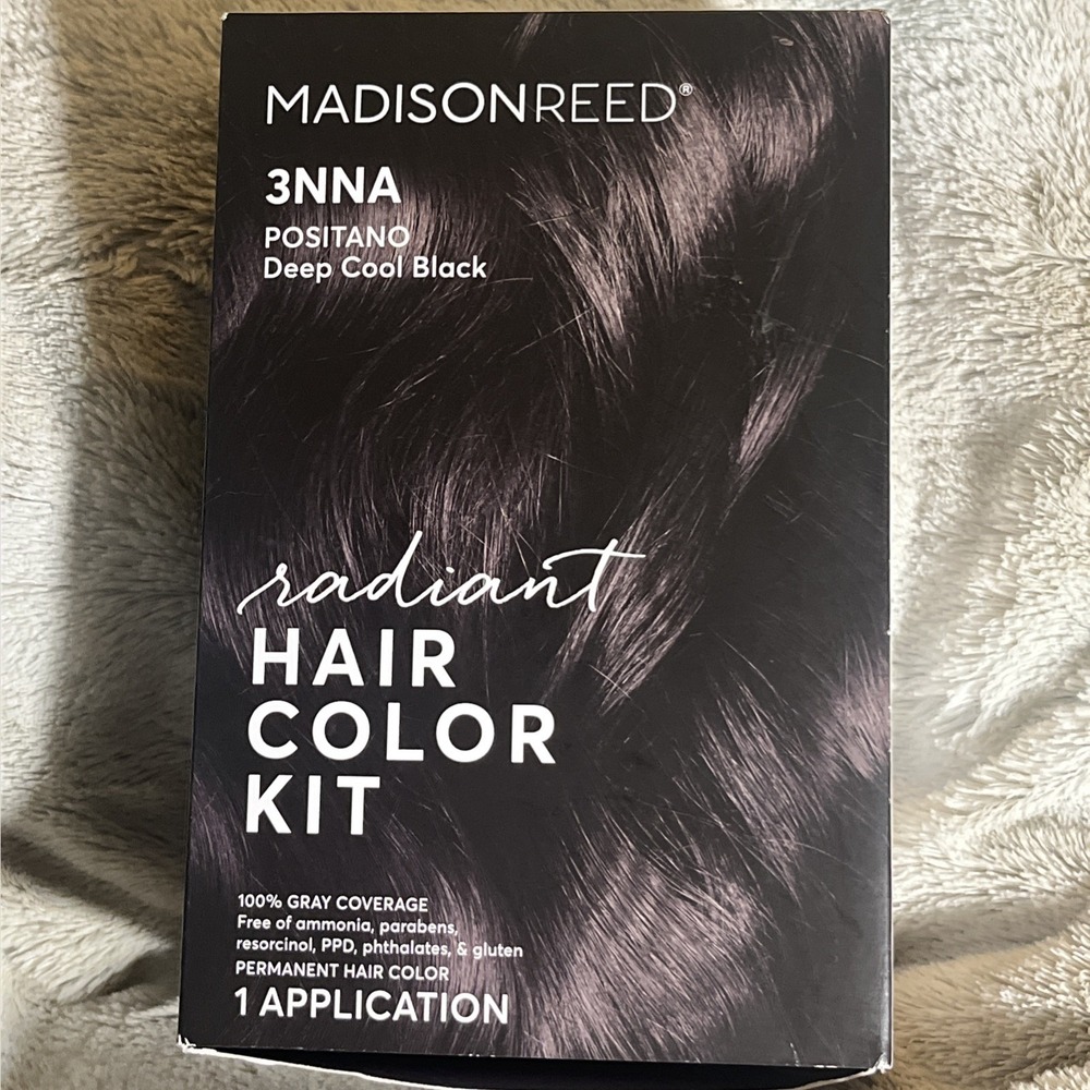 MADISON REED Radiant Permanent Hair Color Kit Positano 3NNA Deep Cool Black New